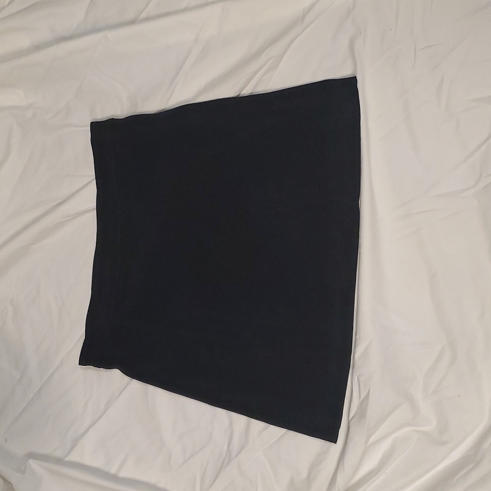 Vintage Black Cool Collection Suede Mini Skirt size Medium